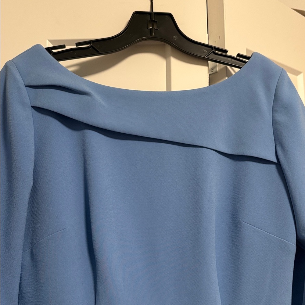 NWT [Sachin + Babi] Patrizia Bateau Neck Midi Dress in Chambray Blue Women’s 8 - Picture 6 of 13